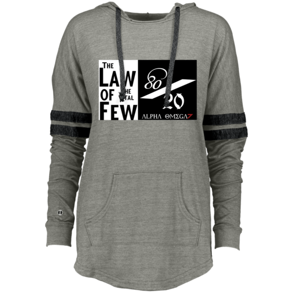 The Law of The Vital Few 229390 Holloway Ladies Hooded Low Key Pullover â Alpha Omega 7