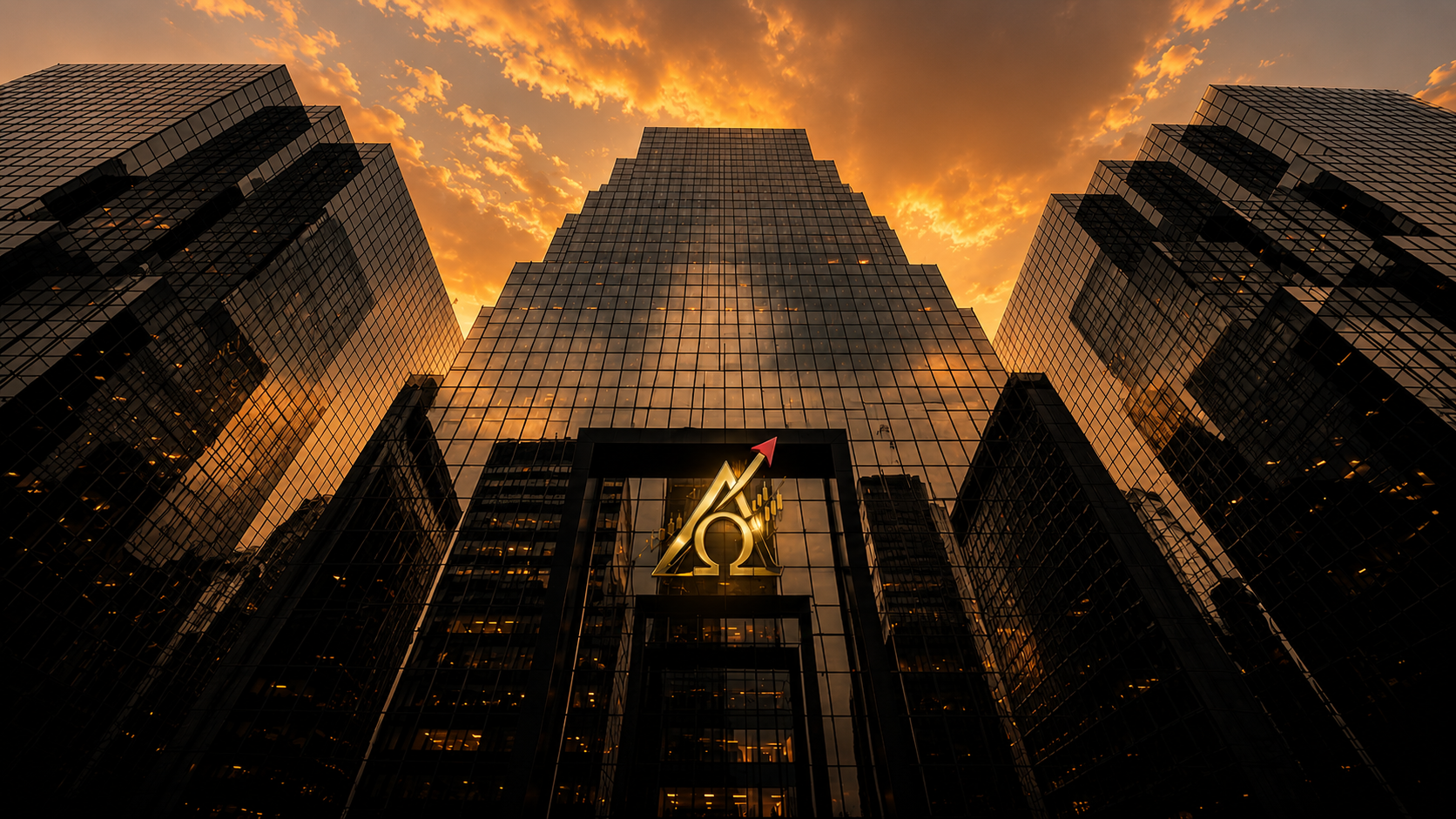 Luxury skyline and legacy architecture at night